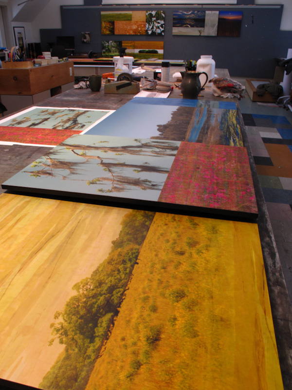 Panels Being Assembled in Studio