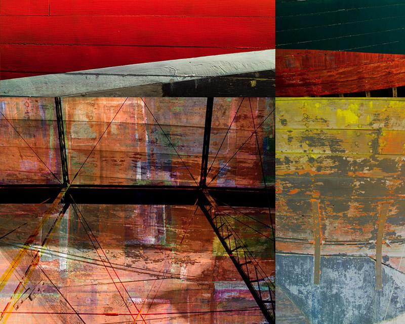 Boats and Bridges, top right panel
