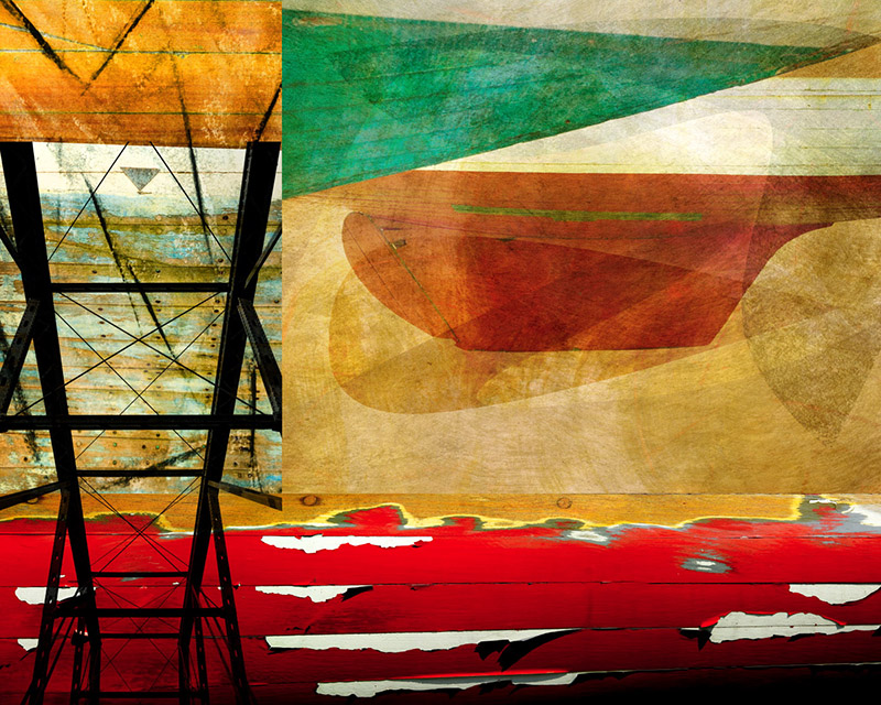 Boats and Bridges, middle left panel