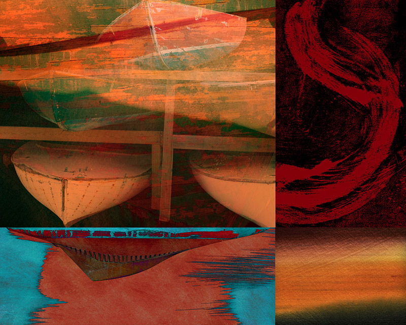Boats and Bridges, bottom right panel