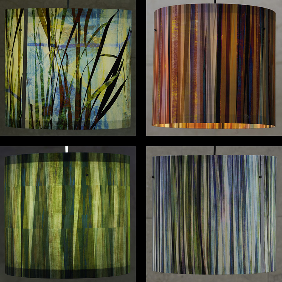 four small lamps