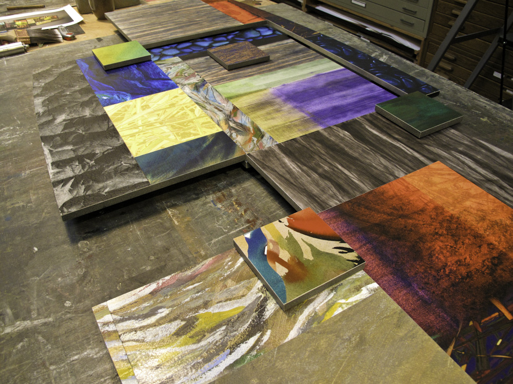 detail of MOCAS variation on work table