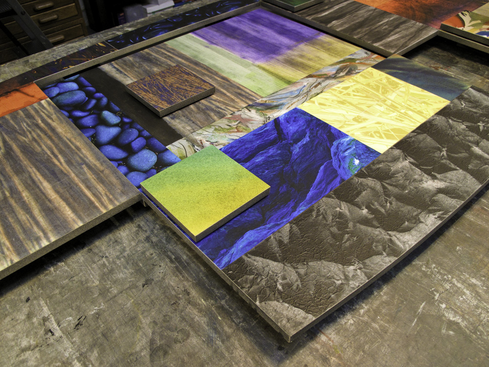 detail of MOCAS variation on work table