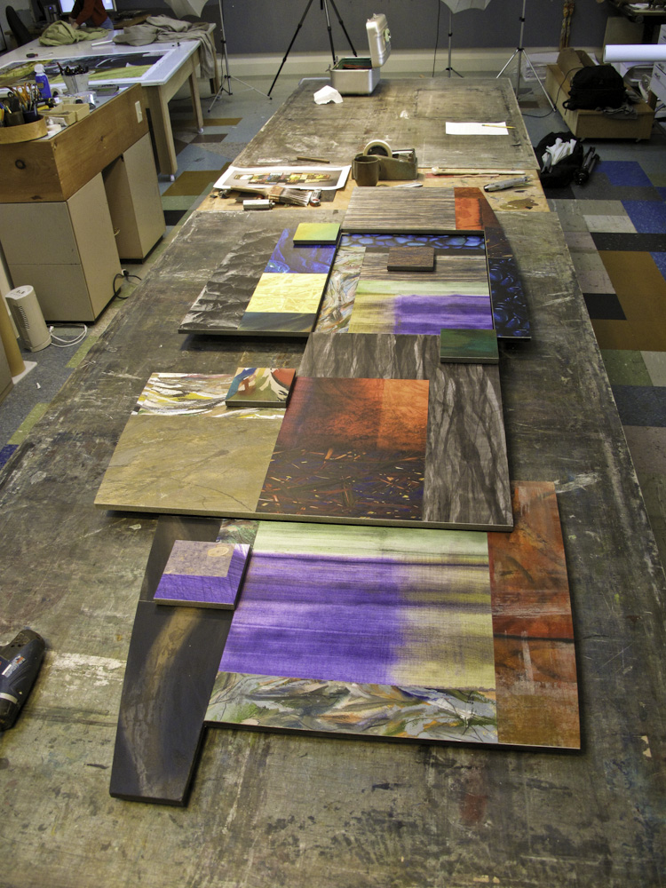 detail of MOCAS variation on work table