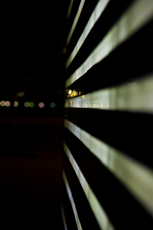 memorial at night