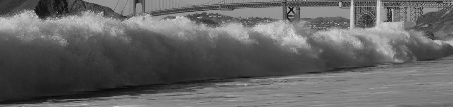 Looking back at the Golden Gate Bridge