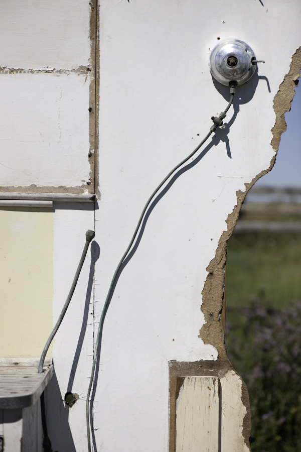 Whats left of a trailer camper