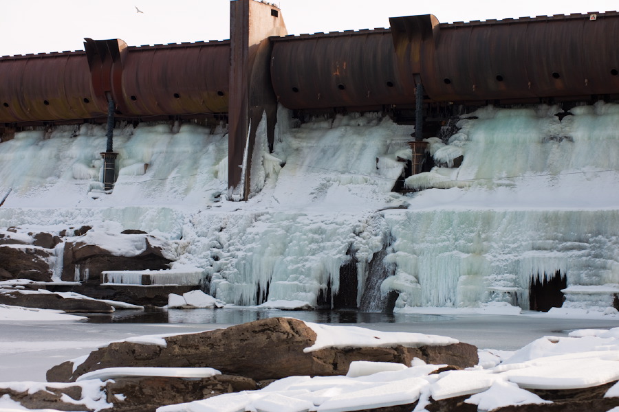 Turner Falls Hydro, Winter 2