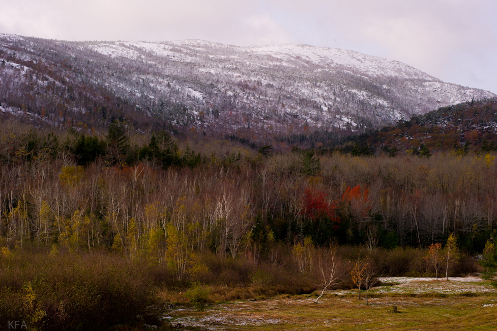 Champlain Mountain with Snow 2