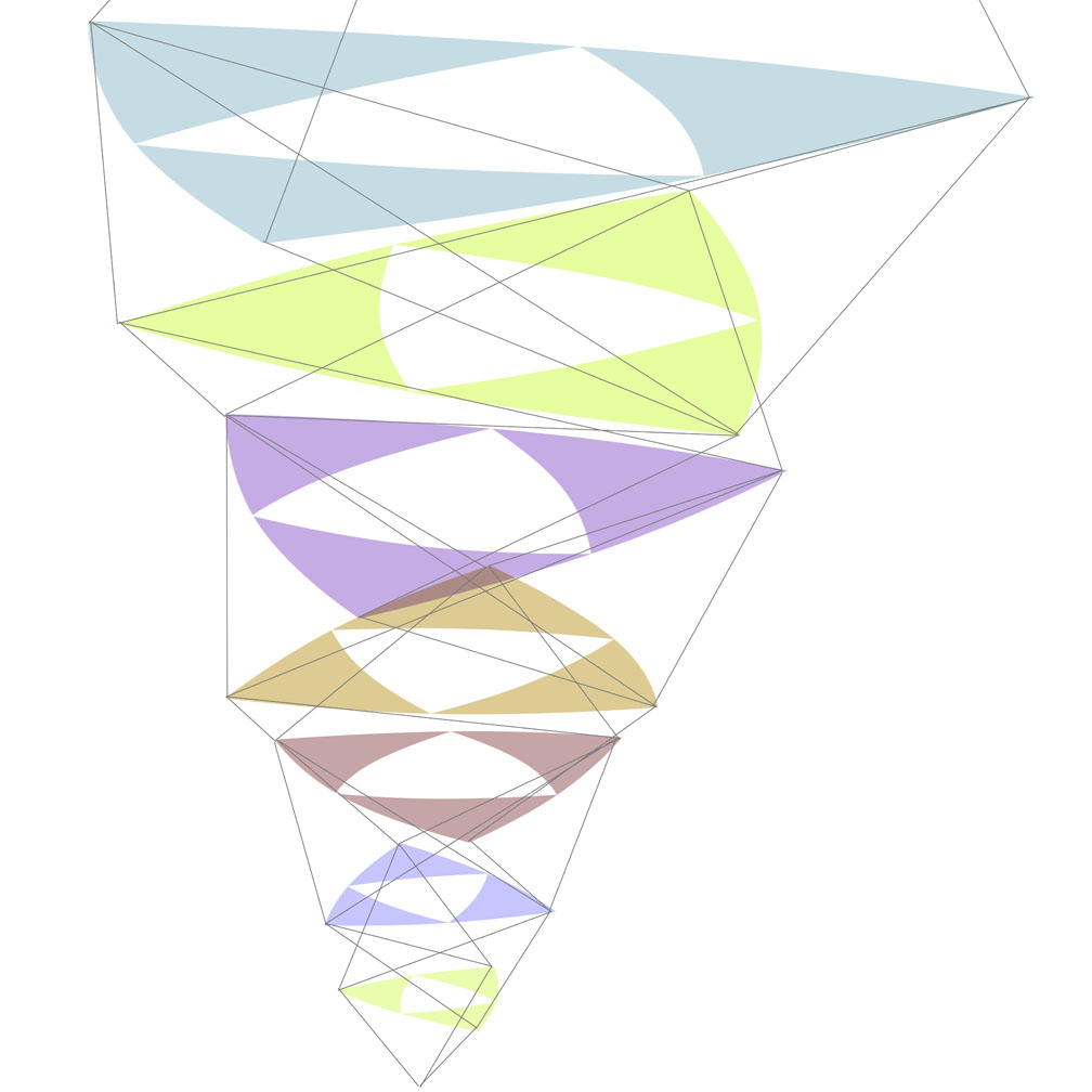 Teselated Tensegrity Elevation