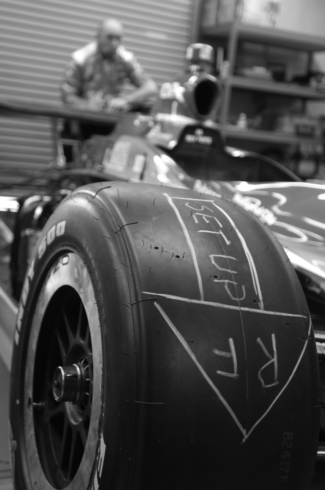 back in the garage